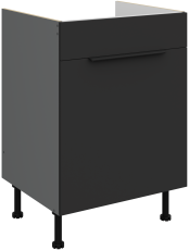 Donji ormarić Aria - crna/antracit - 60 ZL 1S BB