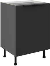 Donji ormarić Aria - crna/antracit - 60 D 1F BB