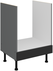 Donji ormarić za ugradbenu pećnicu Aria - crna/antracit - 60 D GAZ BB