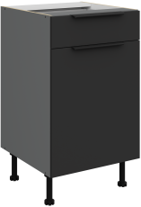 Donji ormarić Aria - crna/antracit - 50 D 1F 1S BB