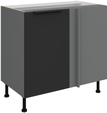 Donji ormarić Aria - crna/antracit - 105 ND 1F BB