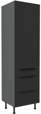 Visoka ormar Aria - crna/antracit - 60 DKS-210 3S1F