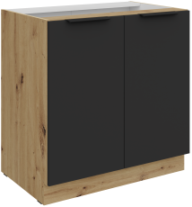 Donji ormarić Aria - crna/artisan hrast - 80 D 2F BB