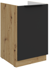Donji ormarić Aria - crna/artisan hrast - 50 ZL 1F BB