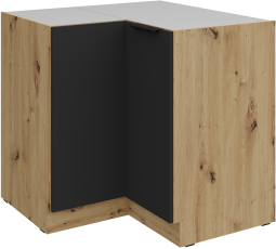 Donji ormarić Aria - crna/artisan hrast - 90x90 DN 2F BB