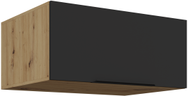 Gornji ormarić Aria - crna/artisan hrast - 80 NAGU-36 1F