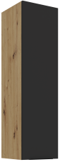 Gornji ormarić Aria - crna/artisan hrast - 30 G-108 1F