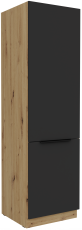 Visoki ormar Aria - crna/artisan hrast - 60 LO-210 2F