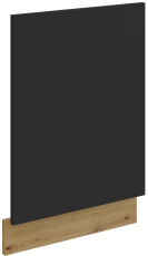 Vrata za ugradbenu perilicu posuđa Aria - crna/artisan hrast - ZM 570x446