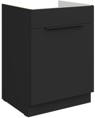 Donji ormarić Aria - crna - 60 ZL 1S BB