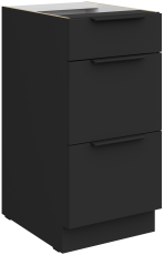 Donji ormarić Aria - crna - 40 D 3S BB