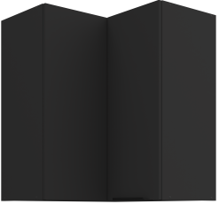 Gornji kutni ormarić Aria - crna - 60x60 GN-72 2F (90°)