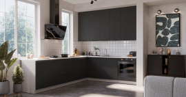 Kuhinjski sastav Aria - crni/bijeli