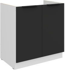 Donji ormarić Aria - crna/bijela - 80 ZL 2F BB