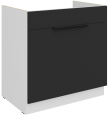 Donji ormarić Aria - crna/bijela - 80 ZL 1S BB