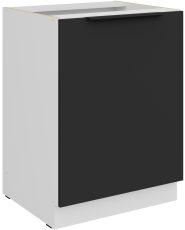 Donji ormarić Aria - crna/bijela - 60 D 1F BB