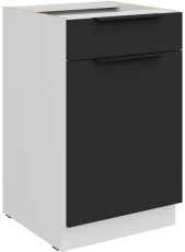 Donji ormarić Aria - crna/bijela - 50 D 1F 1S BB