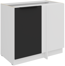 Donji ormarić Aria - crna/bijela - 105 ND 1F BB