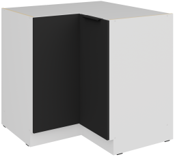 Donji ormarić Aria - crna/bijela - 90x90 DN 2F BB