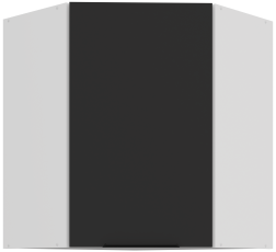Gornji kutni ormarić Aria - crna/bijela - 60x60 GN-72 1F (45°)
