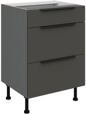 Donji ormarić Aria - siva/antracit - 60 D 3S BB