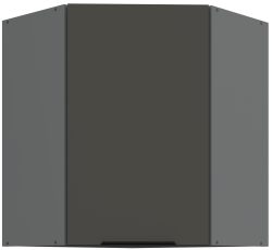 Gornji kutni ormar Aria - siva/antracit - 60x60 GN-72 1F (45°)