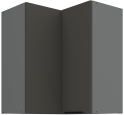 Gornji kutni ormar Aria - siva/antracit - 60x60 GN-72 2F (90°)