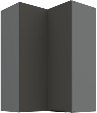 Gornji kutni ormar Aria - siva/antracit - 60x60 GN-90 2F (90°)
