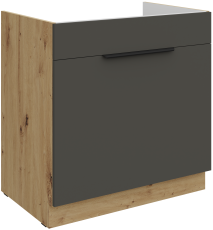 Donji ormarić Aria - siva/artisan hrast - 80 ZL 1S BB