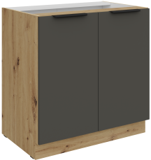 Donji ormarić Aria - siva/artisan hrast - 80 D 2F BB