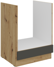 Donji ormarić za ugradbenu pećnicu Aria - siva/artisan hrast - 60 D GAZ BB
