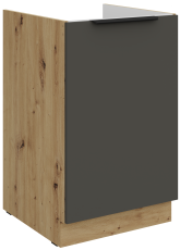 Donji ormarić Aria - siva/artisan hrast - 50 ZL 1F BB