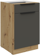 Donji ormarić Aria - siva/artisan hrast - 50 D 1F 1S BB