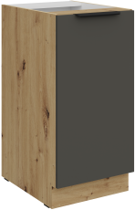 Donji ormarić Aria - siva/artisan hrast - 40 D 1F BB