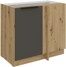 Donji ormarić Aria - siva/artisan hrast - 105 ND 1F BB