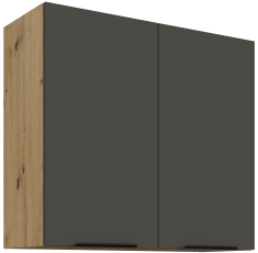 Gornji ormarić Aria - siva/artisan hrast - 80 G-72 2F