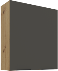 Gornji ormarić Aria - siva/artisan hrast - 80 G-90 2F