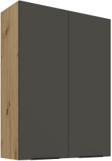 Gornji ormarić Aria - siva/artisan hrast - 80 G-108 2F