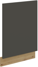 Vrata za ugradbenu perilicu posuđa Aria - siva/artisan hrast - ZM 570x446