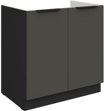 Donji ormarić Aria - siva/crna - 80 ZL 2F BB