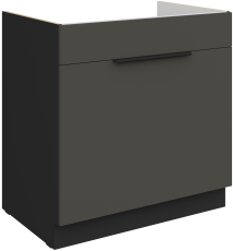 Donji ormarić Aria - siva/crna - 80 ZL 1S BB
