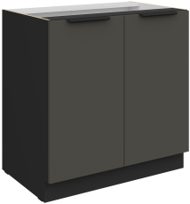 Donji ormarić Aria - siva/crna - 80 D 2F BB