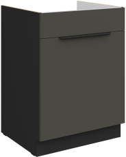 Donji ormarić Aria - siva/crna - 60 ZL 1S BB