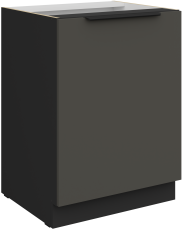 Donji ormarić Aria - siva/crna - 60 D 1F BB