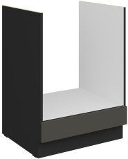 Donji ormarić za ugradbenu pećnicu Aria - siva/crna - 60 D GAZ BB