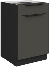 Donji ormarić Aria - siva/crna - 50 D 1F 1S BB