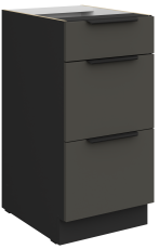 Donji ormarić Aria - siva/crna - 40 D 3S BB