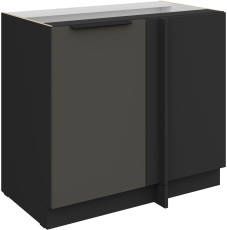 Donji ormarić Aria - siva/crna - 105 ND 1F BB