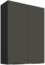 Gornji ormarić Aria - siva/crna - 80 G-108 2F