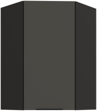 Gornji kutni ormarić Aria - siva/crna - 60x60 GN-90 1F (45°)